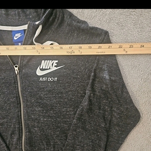 Nike Hoodie Men L /Women XL Gray Y2k Boho Cottage Grunge Normcore[1C] - Picture 4 of 16